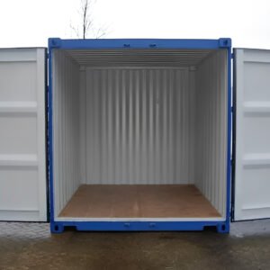 10ft x 8ft shipping container (one trip) – blue