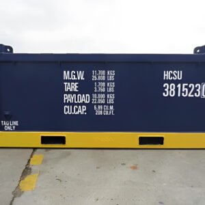 10ft dnv 2.7 1 half height open top containers