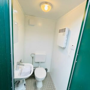 8ft x 5ft double mains toilet 1+1 (green)