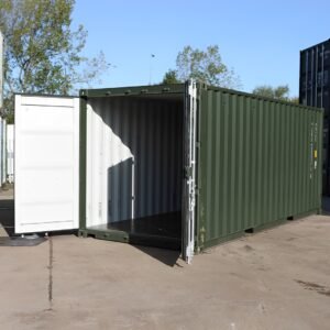 20ft shipping container (one trip) – dark green