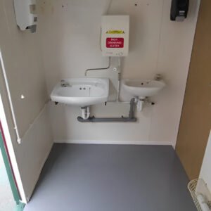 2+1 steel toilet cabin 12ft x 9ft