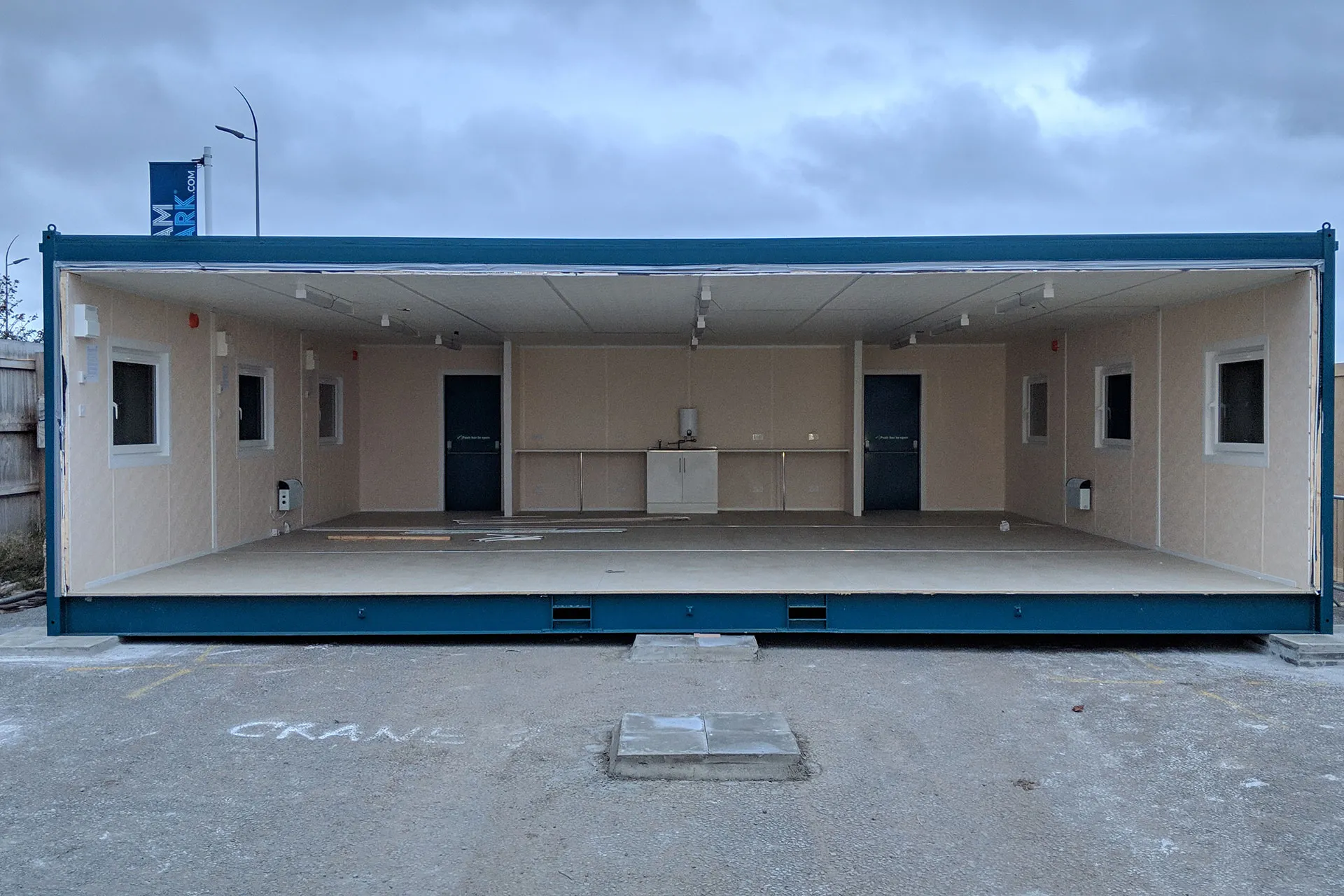 (3 bay) anti vandal modular building (3 bay) anti vandal modular building