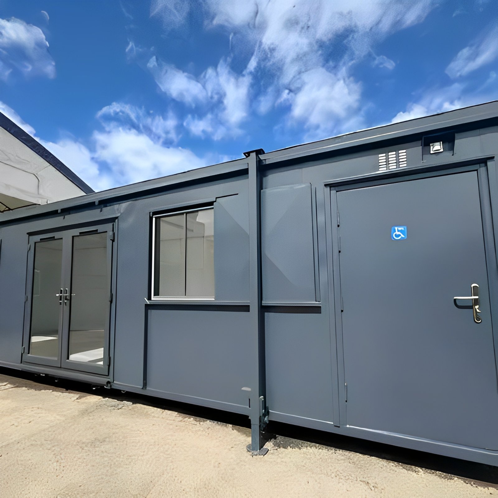 32ft custom office cabin / canteen | access toilet | portable building 32ft custom office cabin / canteen | access toilet | portable building