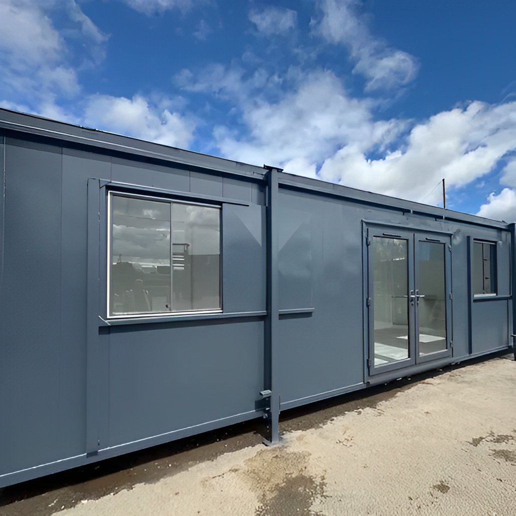 32ft custom office cabin / canteen | access toilet | portable building 32ft custom office cabin / canteen | access toilet | portable building