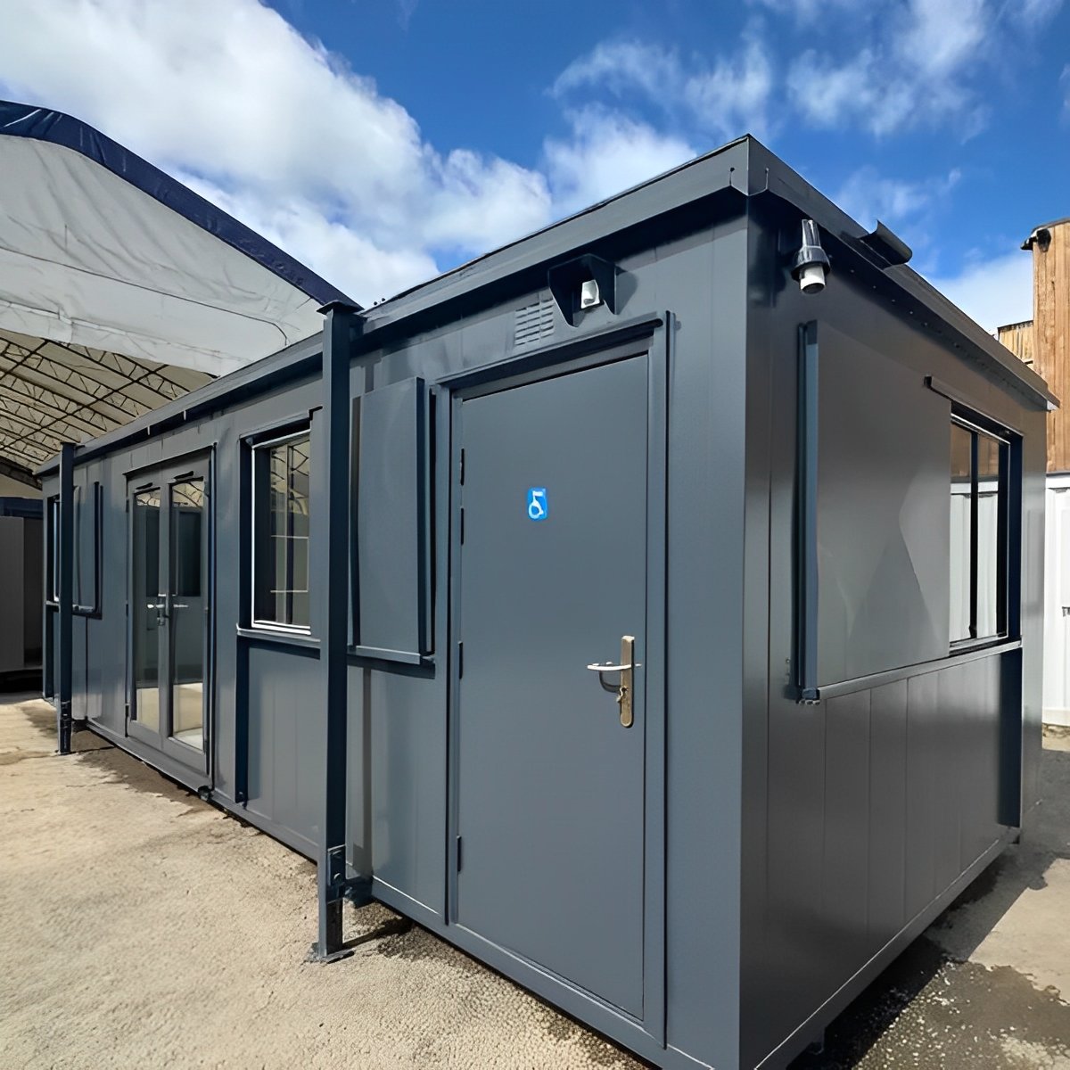 32ft custom office cabin / canteen | access toilet | portable building 32ft custom office cabin / canteen | access toilet | portable building