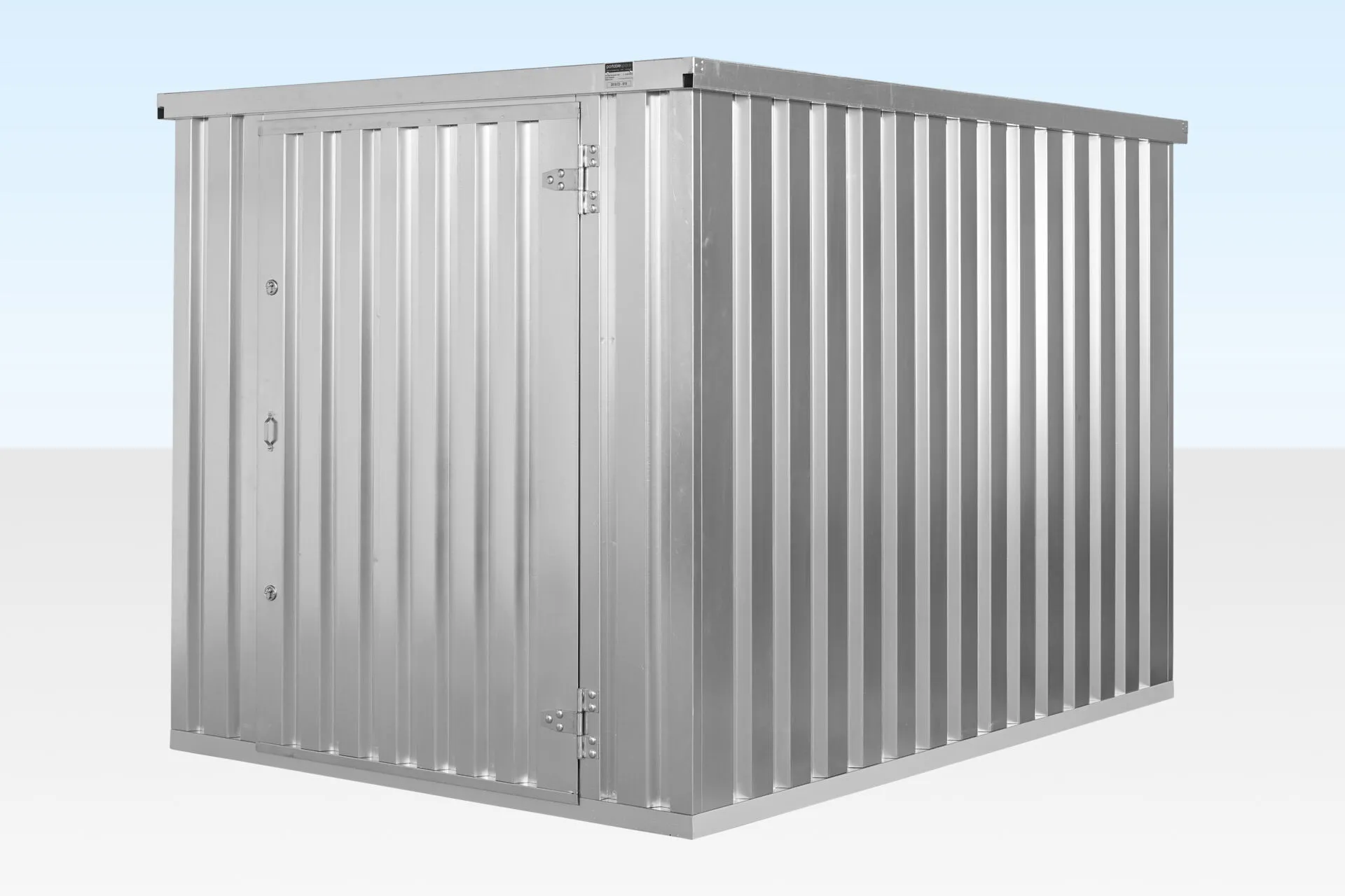 3m x 2.1m flat pack storage container – galvanised 3m x 2.1m flat pack storage container – galvanised