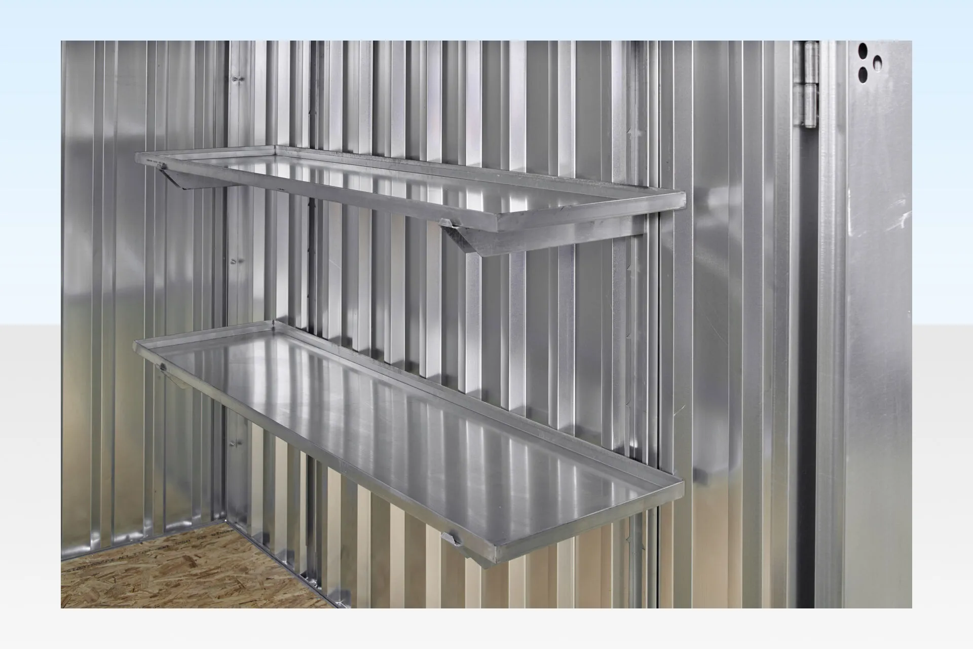 3m x 2.1m flat pack storage container – galvanised 3m x 2.1m flat pack storage container – galvanised