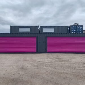 40ft x 8ft shipping container with double roll up doors