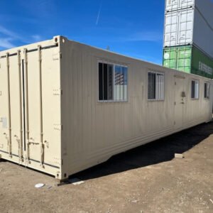 40' Ground-Level Office Container (Converted from Non-Operational Reefer Unit)