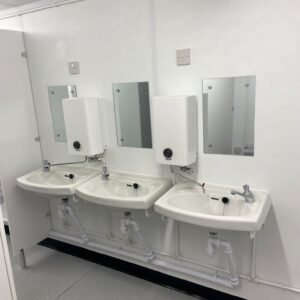 4+1 steel toilet cabin 20ft x 9ft