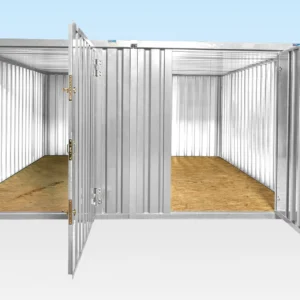 4m x 4.2m side linked flat pack container bundle (galvanised)