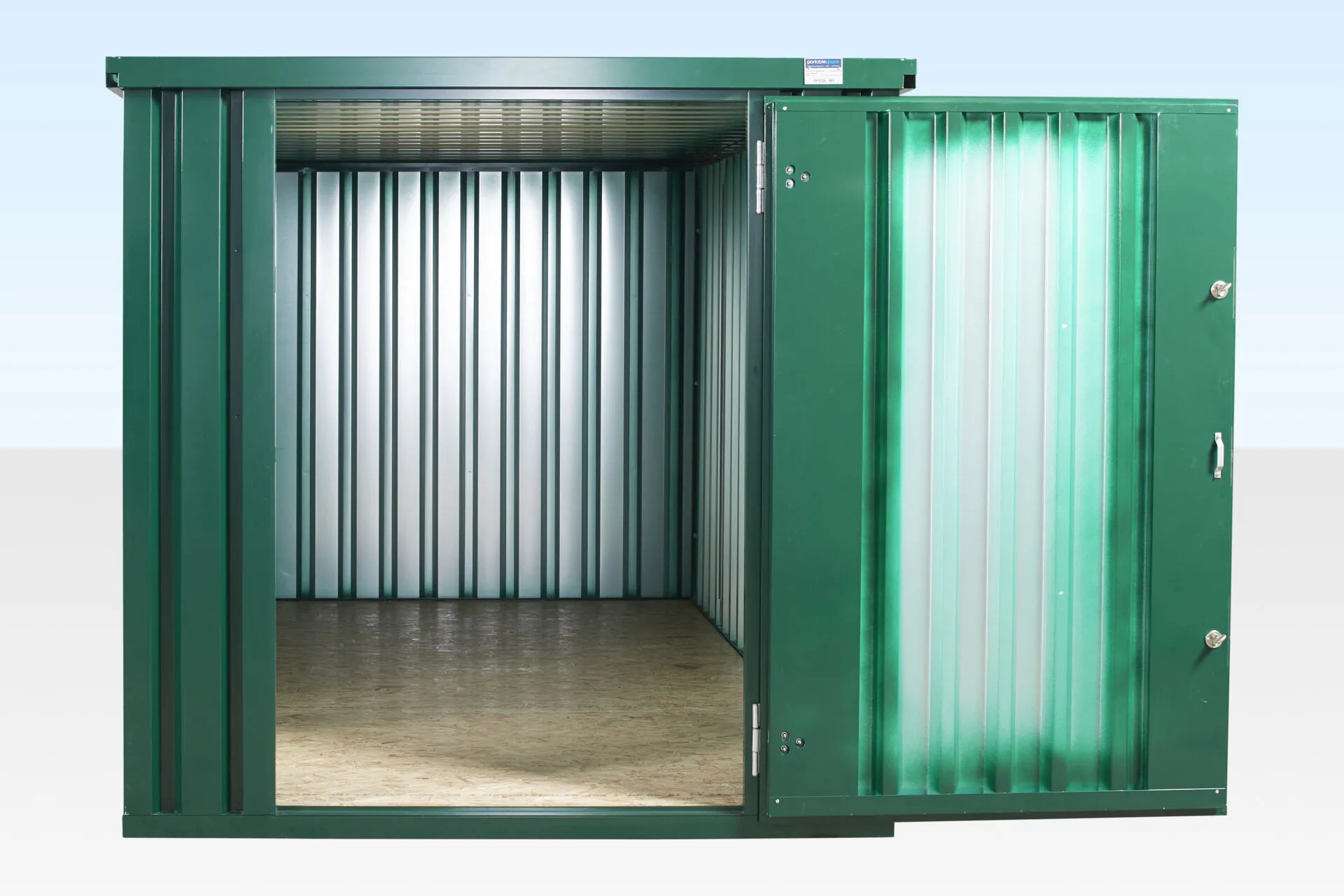 4m x 2.1m powder coated flat packed store 4m x 2.1m powder coated flat packed store