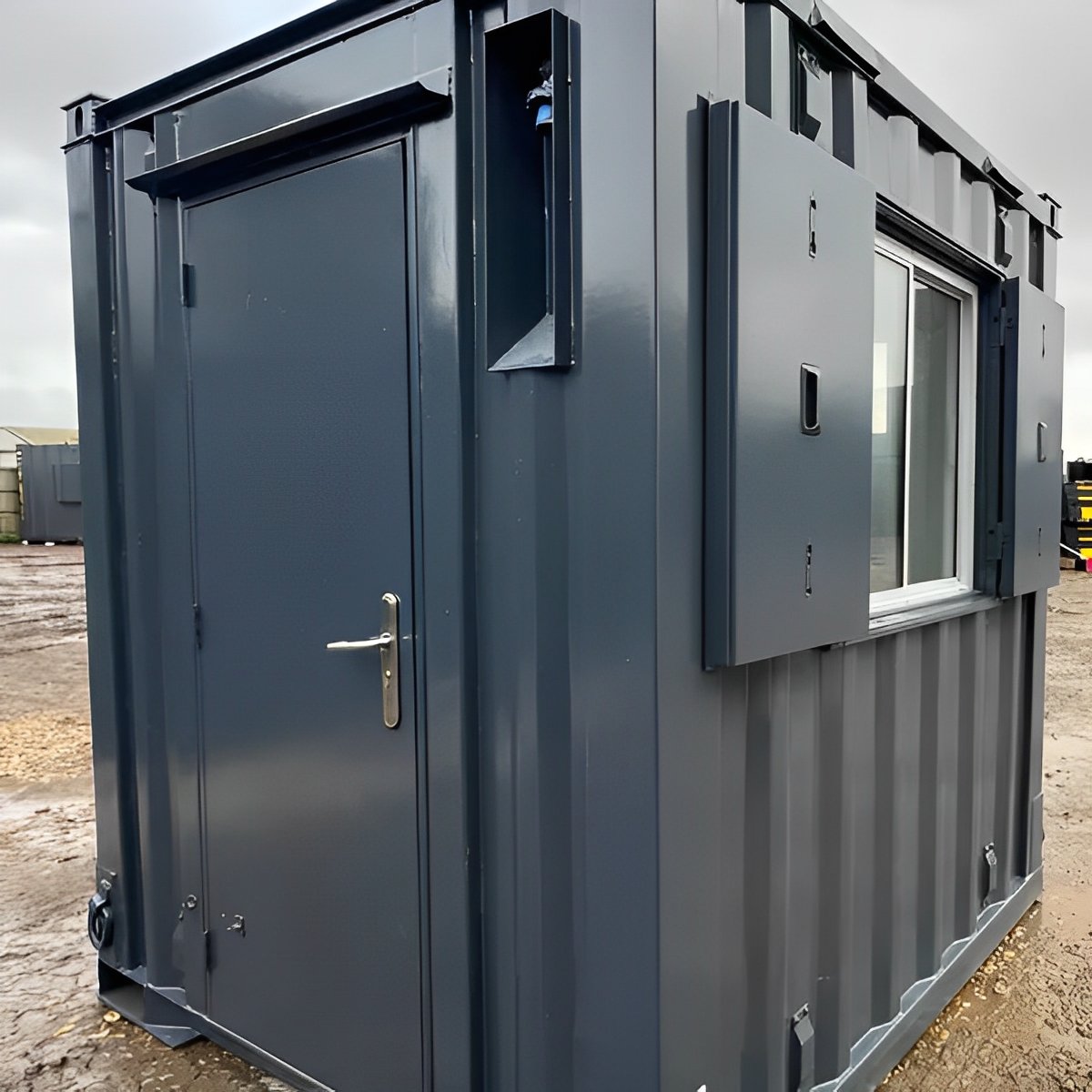 7ft x 7ft shipping container office | portable building | anti vandal building 7ft x 7ft shipping container office | portable building | anti vandal building
