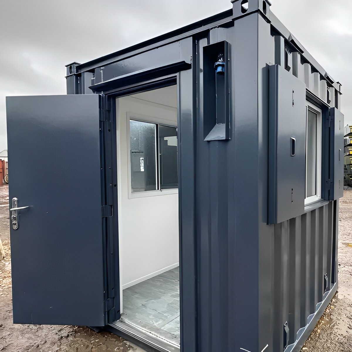 7ft x 7ft shipping container office | portable building | anti vandal building 7ft x 7ft shipping container office | portable building | anti vandal building