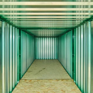 8m x 2.1m end linked flat packed container bundle (powder coated)