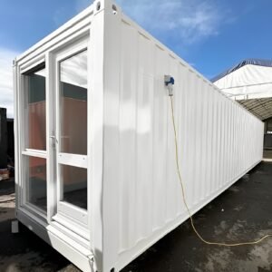 converted 40ft shipping container | open plan office | portable container building