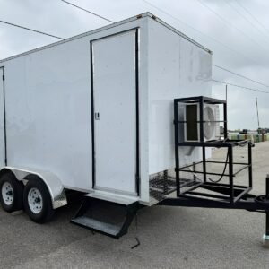 Upscale 2 Station Portable Restroom Trailer 7′ x 14′