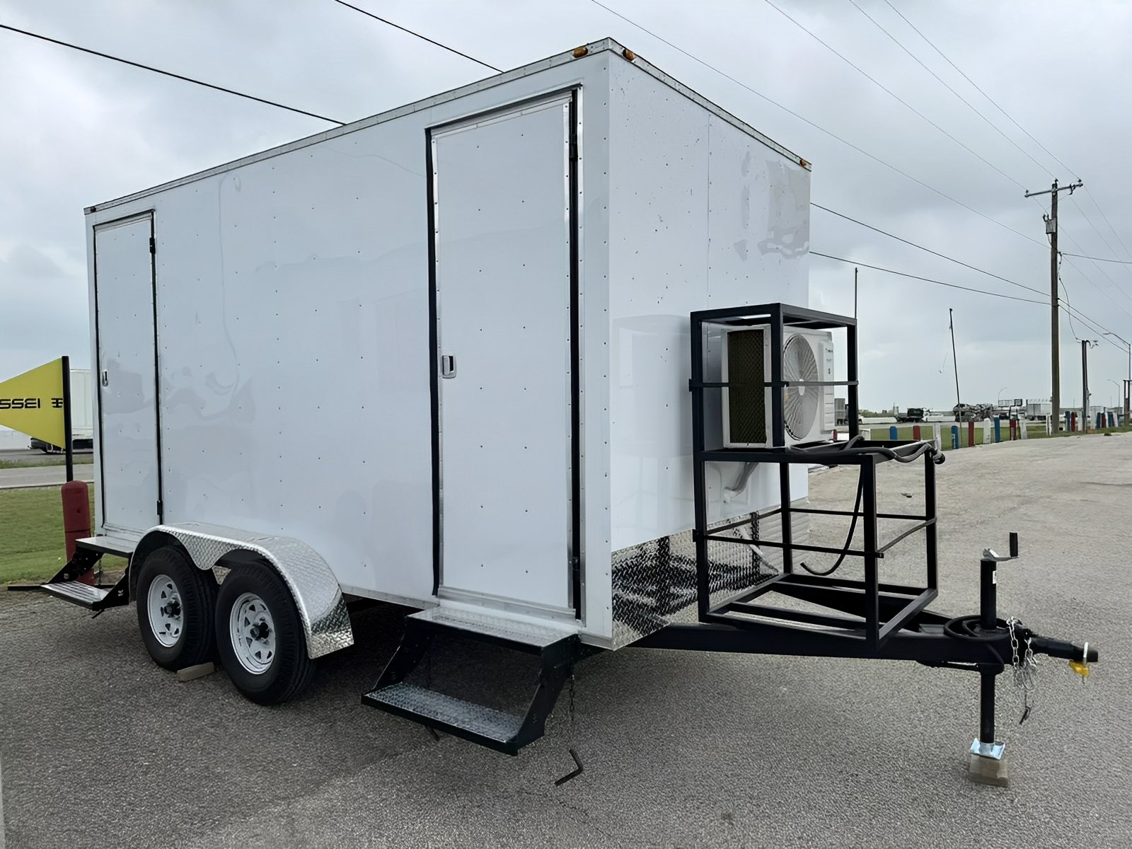 Upscale 2 Station Portable Restroom Trailer 7′ x 14′ Upscale 2 Station Portable Restroom Trailer 7′ x 14′