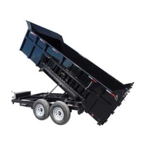 Hydraulic Dump Trailer 7×14 Landscape Equipment 3ft Sides