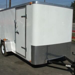 Enclosed 6’x12′ Trailer with Drop Gate Storage