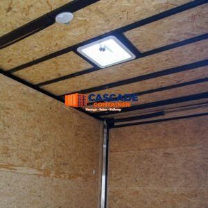 8.5×28 Charcoal Custom Enclosed Trailer (2) 7K Axles Storage