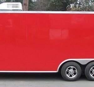 Enclosed Trailer 8.5’x24′ Red – Motorcycle Car Bike Hauler Storage