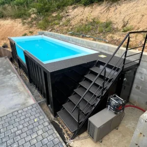 20′ ft Container Swimming Pool with Staircase