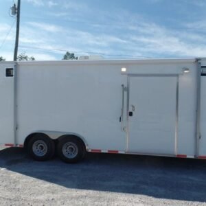 Custom Enclosed Trailer 8.5 X 24 White Storage